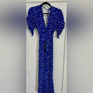 FAITHFULL blue floral jumpsuit